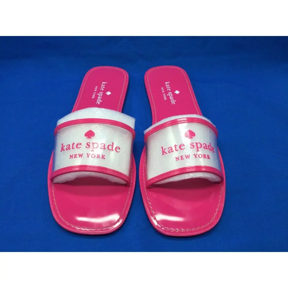 Kate Spade Peyton Clear Pink Sandal Womens 10B